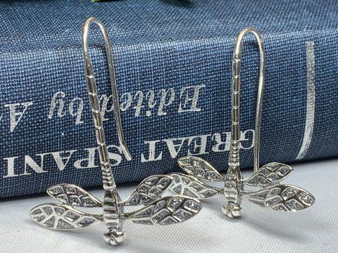 Load image into Gallery viewer, Elegant Dragonfly Earrings
