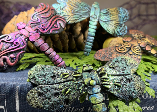 Mystical Forest Dragonfly Brooch - Handmade in Scotland — view 3