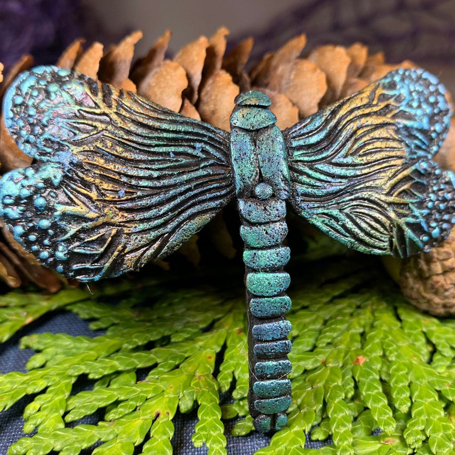 Mystical Forest Dragonfly Brooch - Handmade in Scotland