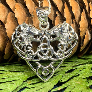 Celtic Wolf Love Necklace