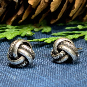 Irish Celtic Knot Stud Earrings
