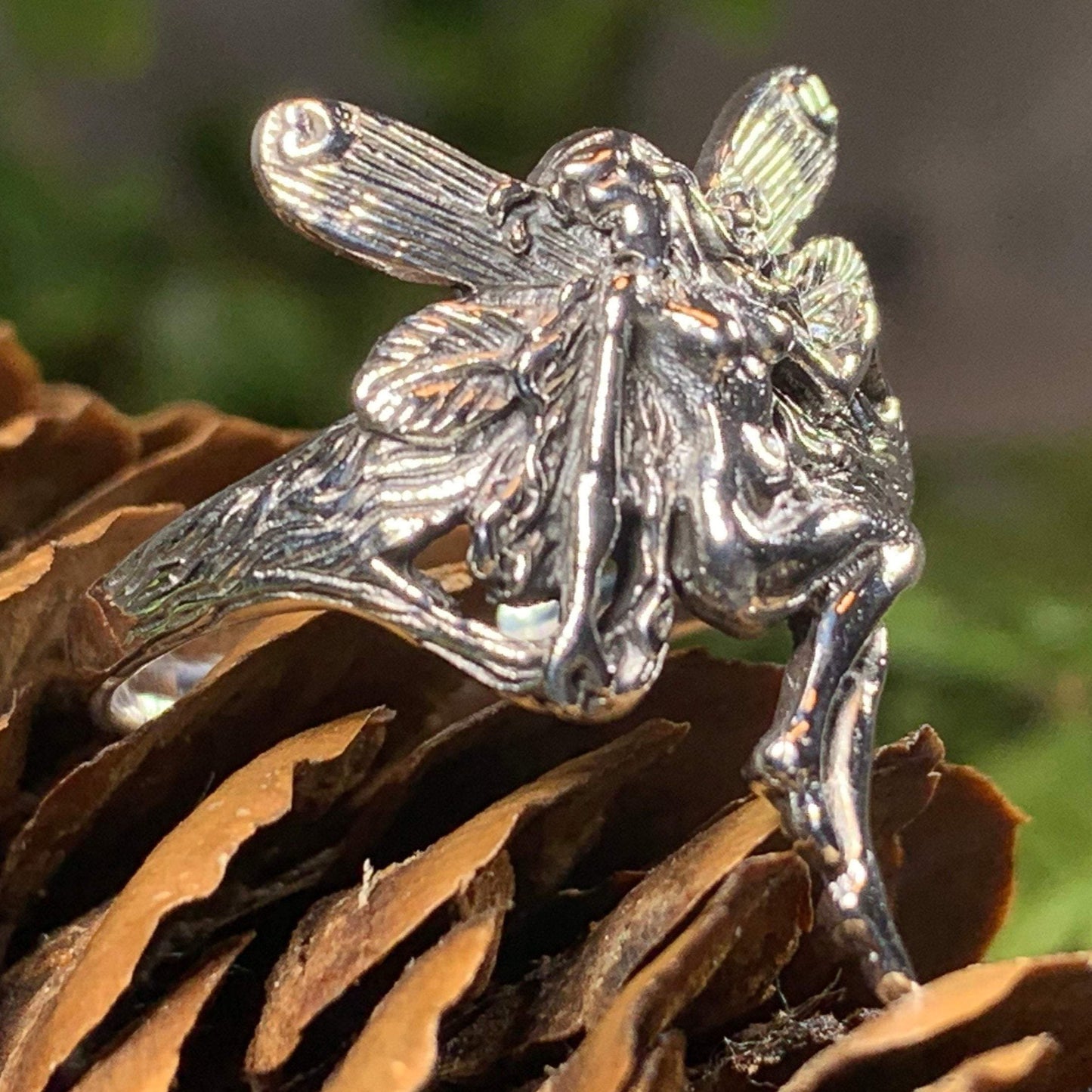 Secret Grove Fairy Ring in Sterling Silver — view 8
