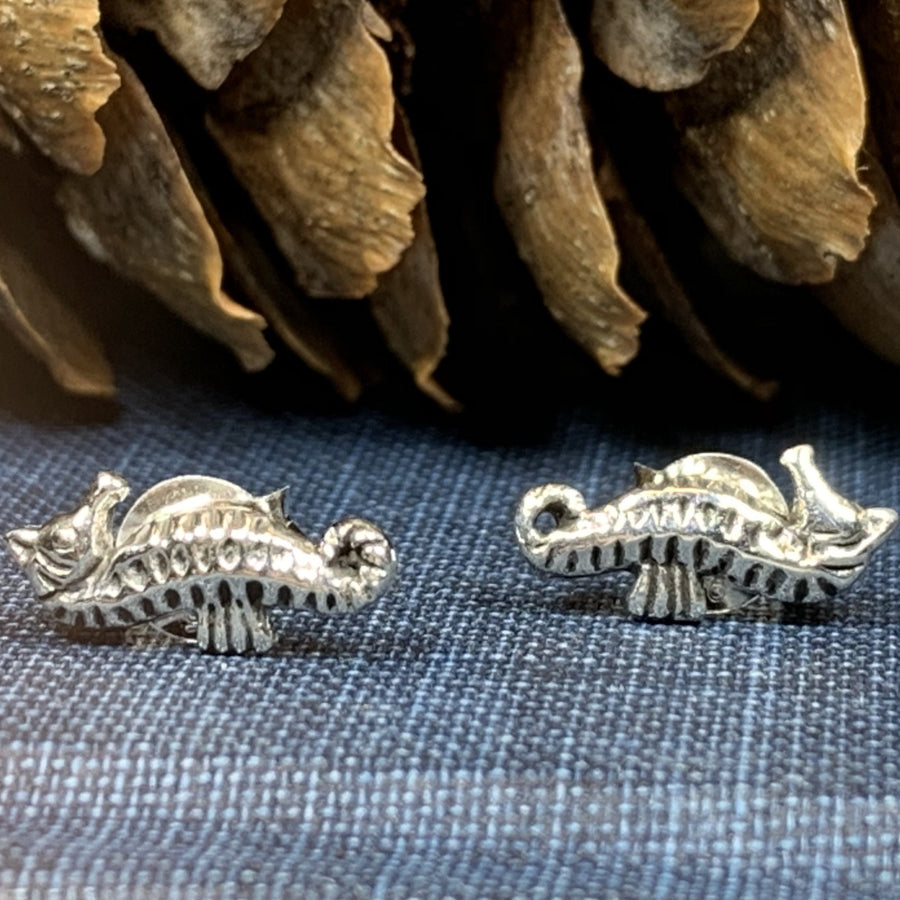 Seahorse Earrings, Animal Jewelry, Beach Jewelry, Mom Gift, Fish Jewelry, Anniversary Gift, Nautical Jewelry, Sea Jewelry, Nature Jewelry