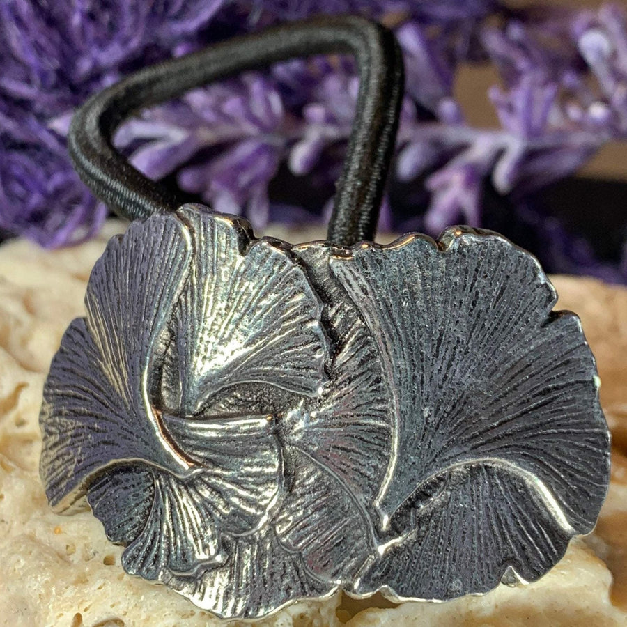 Gingko Ponytail Holder