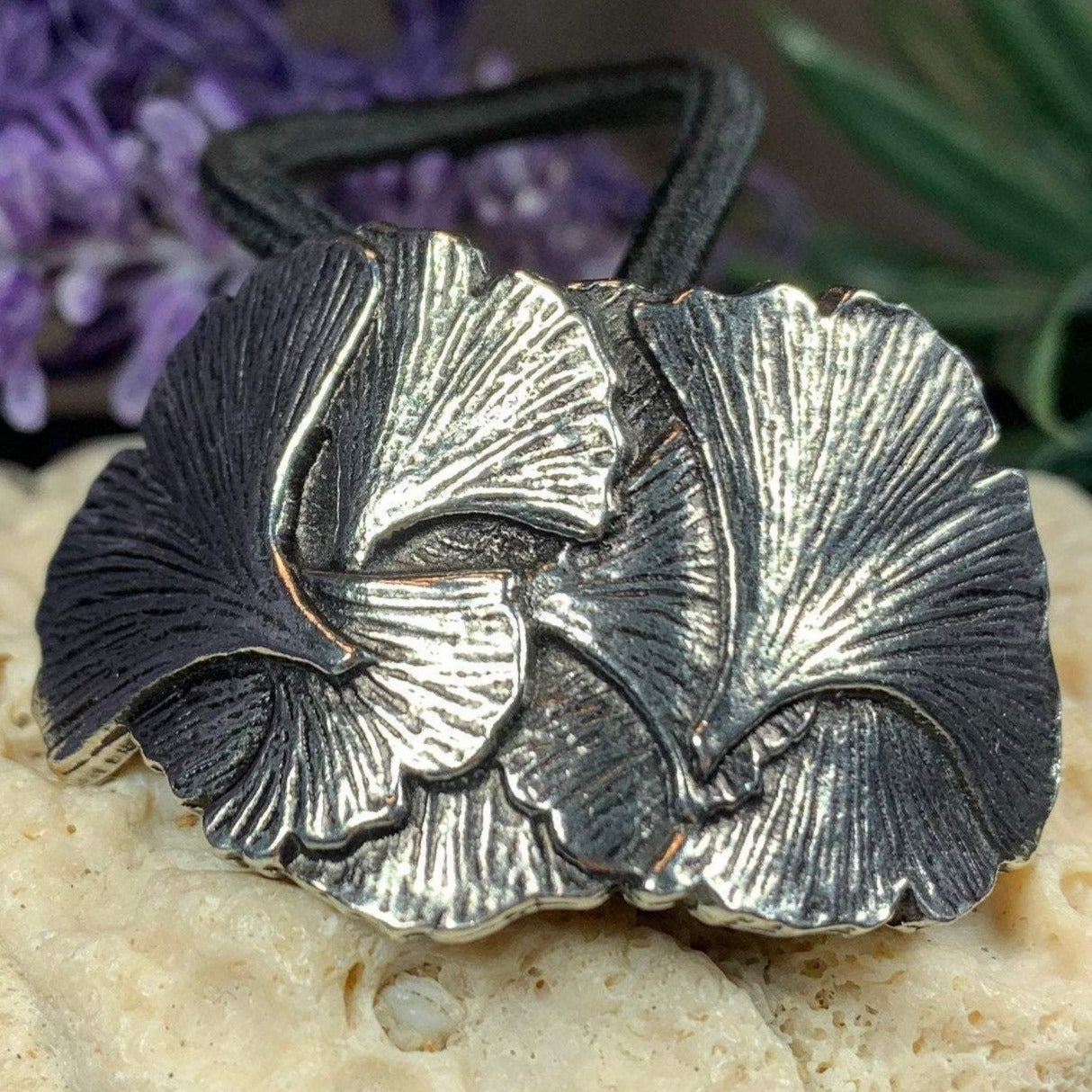 Gingko Ponytail Holder — view 4