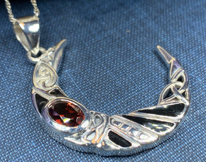 Aulay Raven Moon Necklace
