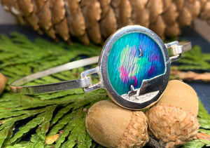 Northern Lights Bracelet, Celtic Jewelry, Scotland Jewelry, Outlander Jewelry, Mountain Jewelry, Girlfriend Gift, Wife Gift, Wiccan Jewelry