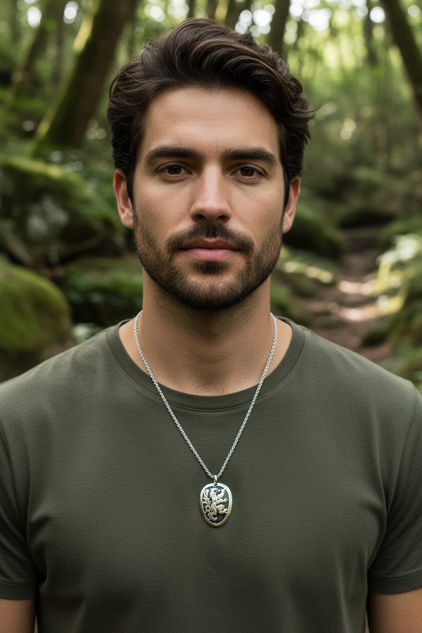 Lion of Scotland Necklace - Handmade in Scotland — view 2