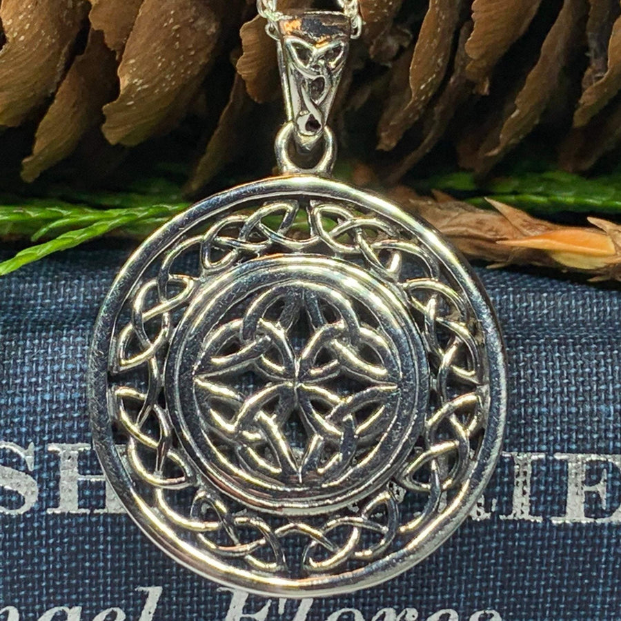 Runa Four Trinity Knot Necklace in Sterling Silver
