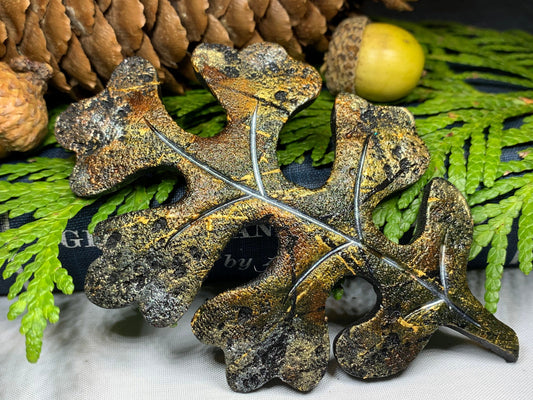 Oak Leaf Pin - Handmade in Scotland — view 3