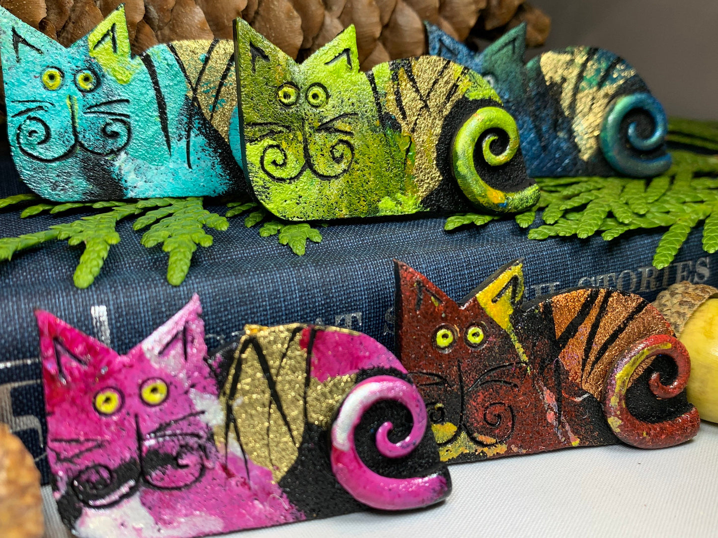 Quirky Cat Brooch