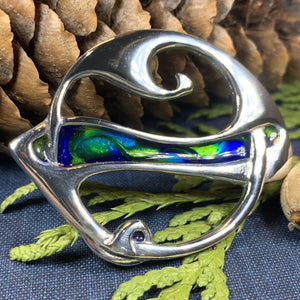 Celtic Knot Brooch, Celtic Jewelry, Irish Jewelry, Scotland Brooch, Celtic Brooch, Anniversary Gift, Celtic Knot Pin, Ireland Gift, Art Deco