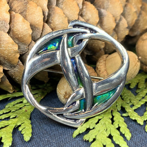 Celtic Knot Brooch, Celtic Jewelry, Irish Jewelry, Scotland Brooch, Celtic Brooch, Anniversary Gift, Celtic Knot Pin, Ireland Gift, Art Deco