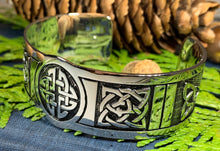Load image into Gallery viewer, Celtic Knot Bracelet, Celtic Jewelry, Irish Jewelry, Bangle Bracelet, Scotland Jewelry, Ireland Jewelry, Wife Gift, Celtic Knot Bangle
