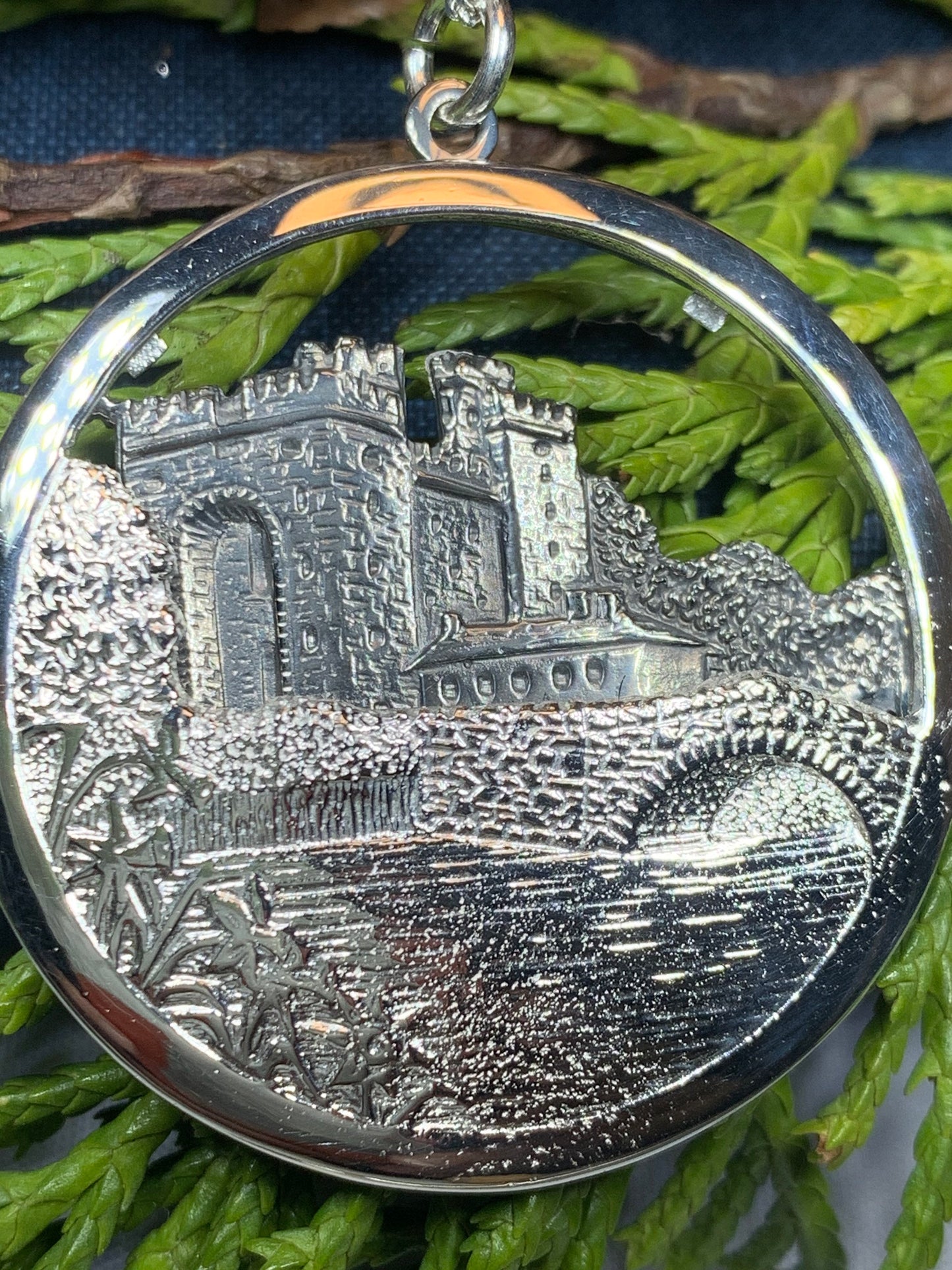 Celtic Castle Necklace, Bunratty Castle, Irish Jewelry, Irish Castle Necklace, Ireland Gift, Castle Jewelry, Mom Gift, Wife Gift