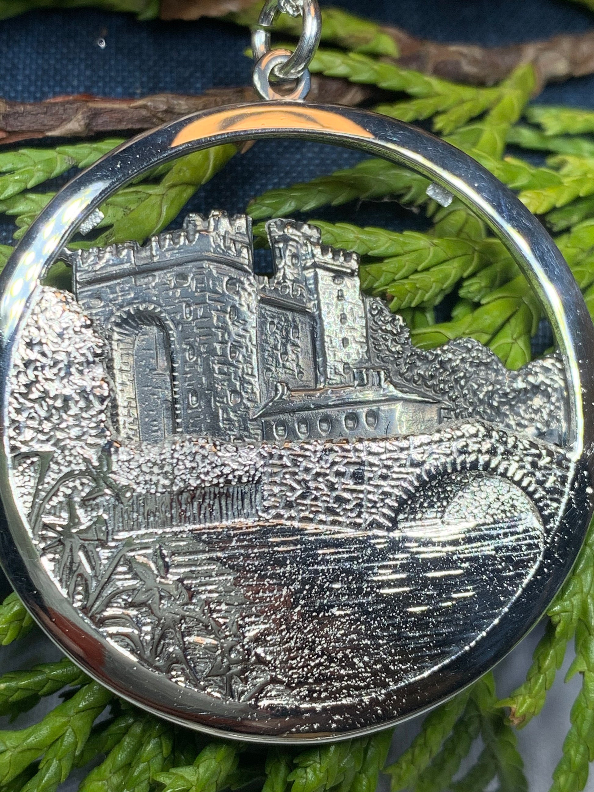 Celtic Castle Necklace, Bunratty Castle, Irish Jewelry, Irish Castle Necklace, Ireland Gift, Castle Jewelry, Mom Gift, Wife Gift