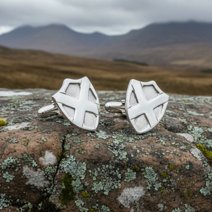 Scotland Flag Cufflinks - Handmade in Scotland — view 5