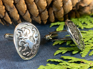 Lion of Scotland Cuff Links, Lion Jewelry, Unicorn Jewelry, Scotland Jewelry, Celtic Jewelry, Groom Gift, Best Man Gift, Anniversary Gift