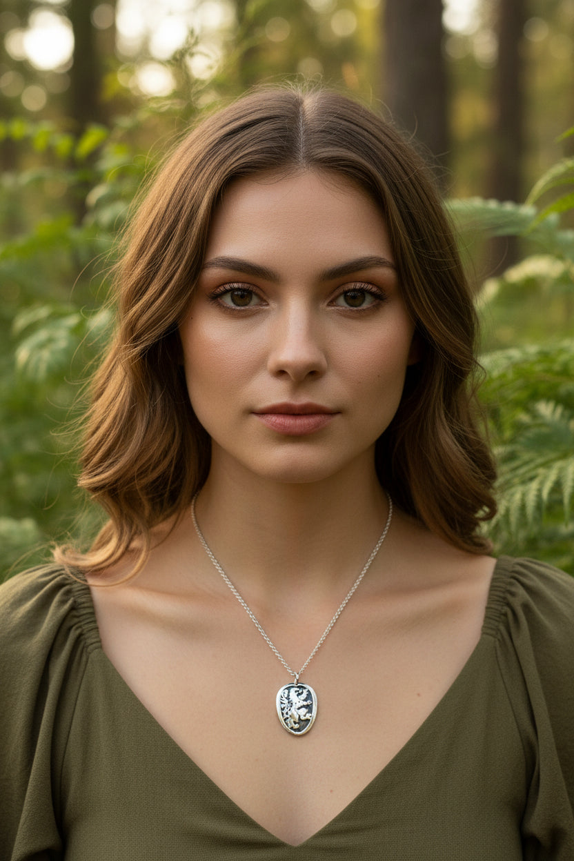 Lion of Scotland Necklace - Handmade in Scotland — view 5