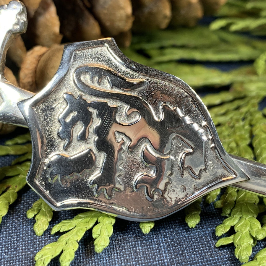 Lion Sword Kilt Pin, Celtic Jewelry, Scotland Jewelry, Groom Gift, Bagpiper Gift, Dad Gift, Gift for Him, Fireman Gift, Police Gift