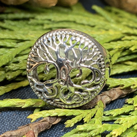 Load image into Gallery viewer, Tree of Life Ring, Celtic Jewelry, Irish Jewelry, Norse Jewelry, Irish Gift, Tree Ring, Anniversary Gift, Bridal Jewelry, Sweet 16 Gift
