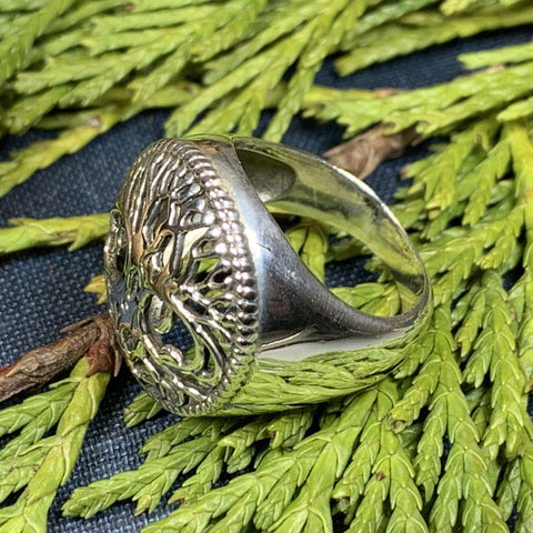 Load image into Gallery viewer, Tree of Life Ring, Celtic Jewelry, Irish Jewelry, Norse Jewelry, Irish Gift, Tree Ring, Anniversary Gift, Bridal Jewelry, Sweet 16 Gift
