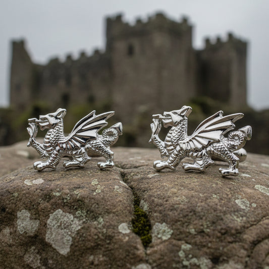 Welsh Dragon Cuff Links, Dragon Jewelry, Animal Jewelry, Wales Jewelry, Celtic Jewelry, Groom Gift, Best Man Gift, Anniversary Gift