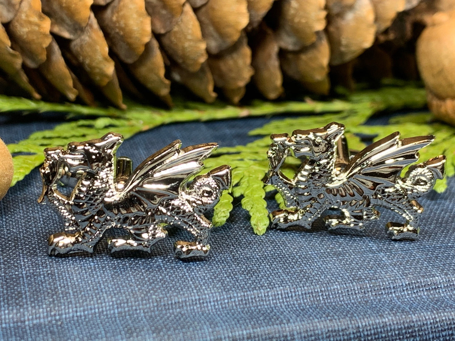 Welsh Dragon Cuff Links, Dragon Jewelry, Animal Jewelry, Wales Jewelry, Celtic Jewelry, Groom Gift, Best Man Gift, Anniversary Gift