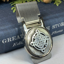 Load image into Gallery viewer, Celtic Knot Money Clip, Celtic Jewelry, Scotland Jewelry, Graduation Gift, Irish Jewelry, Dad Gift, Groom Gift, Best Man Gift, Husband Gift
