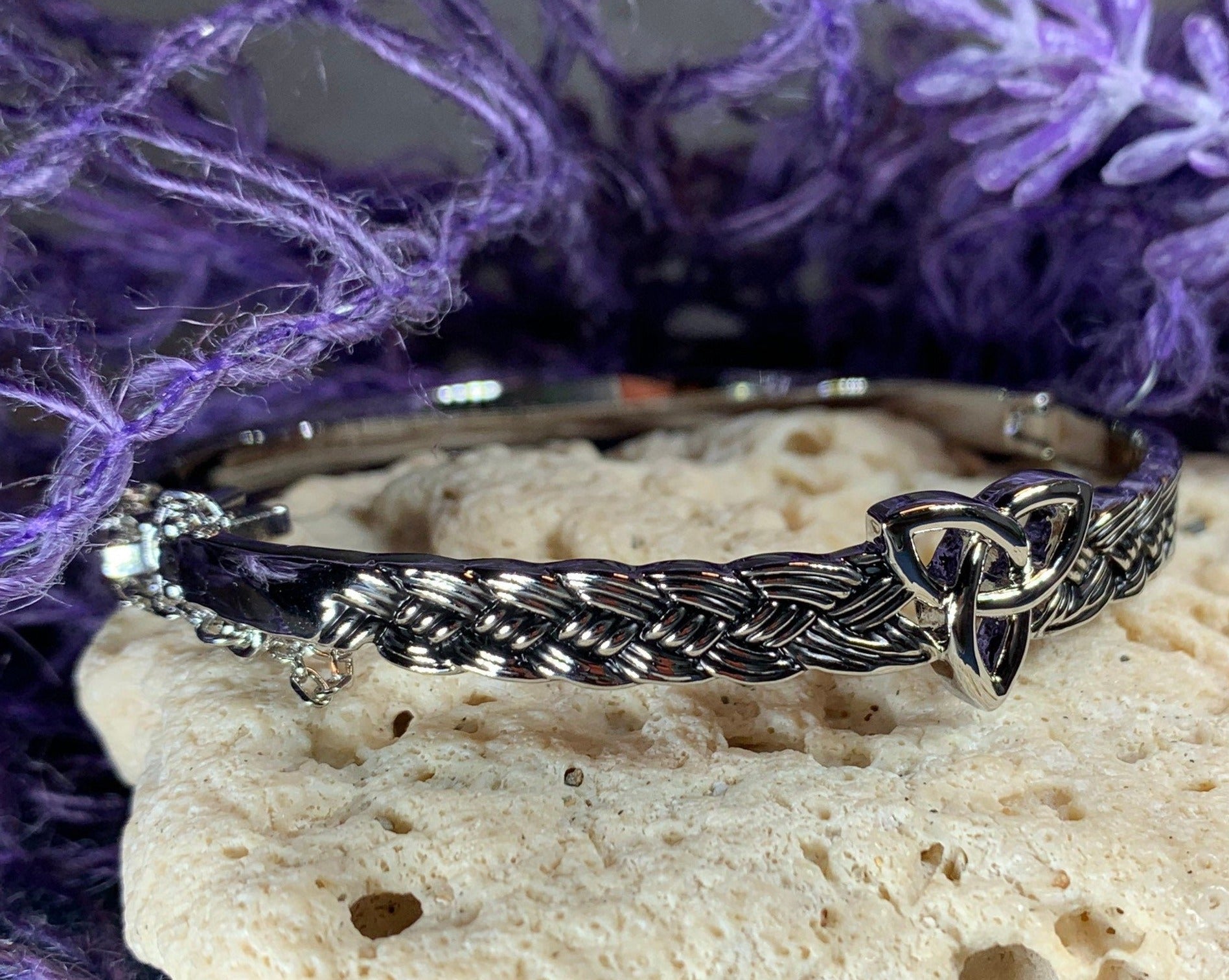 Trinity Knot Bangle Bracelet — view 9