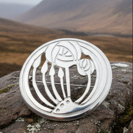 Scottish Mackintosh Brooch - Handmade in Scotland in pewter