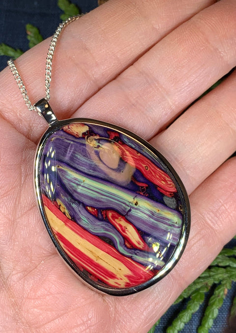 Load image into Gallery viewer, Scottish Organic Necklace, Heather Gem, Scotland Jewelry, Celtic Jewelry, Graduation Gift, Nature Jewelry, Wiccan Necklace, Wife Gift
