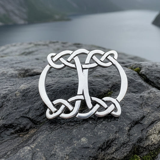 Celtic Knot Scarf Ring, Scotland Jewelry, Irish Scarf Slide, Ireland Jewelry, Celtic Jewelry, Mom Gift, Wife Gift, Sister Gift, Friend Gift