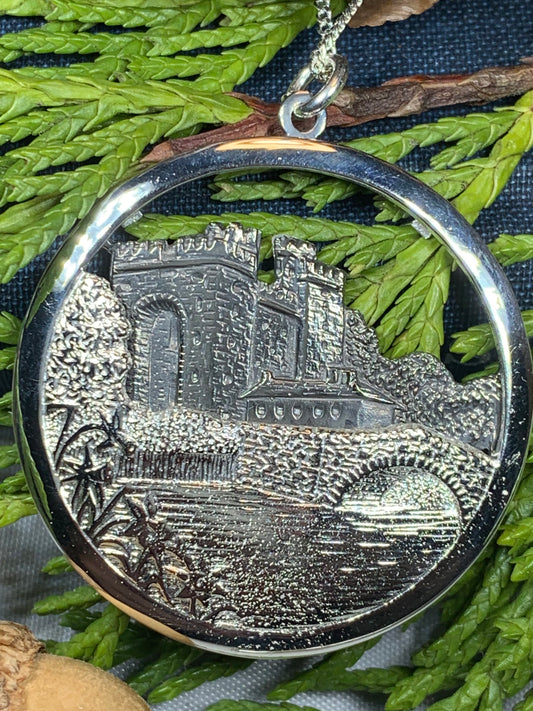 Celtic Castle Necklace, Bunratty Castle, Irish Jewelry, Irish Castle Necklace, Ireland Gift, Castle Jewelry, Mom Gift, Wife Gift