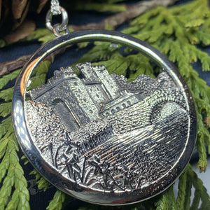 Celtic Castle Necklace, Bunratty Castle, Irish Jewelry, Irish Castle Necklace, Ireland Gift, Castle Jewelry, Mom Gift, Wife Gift