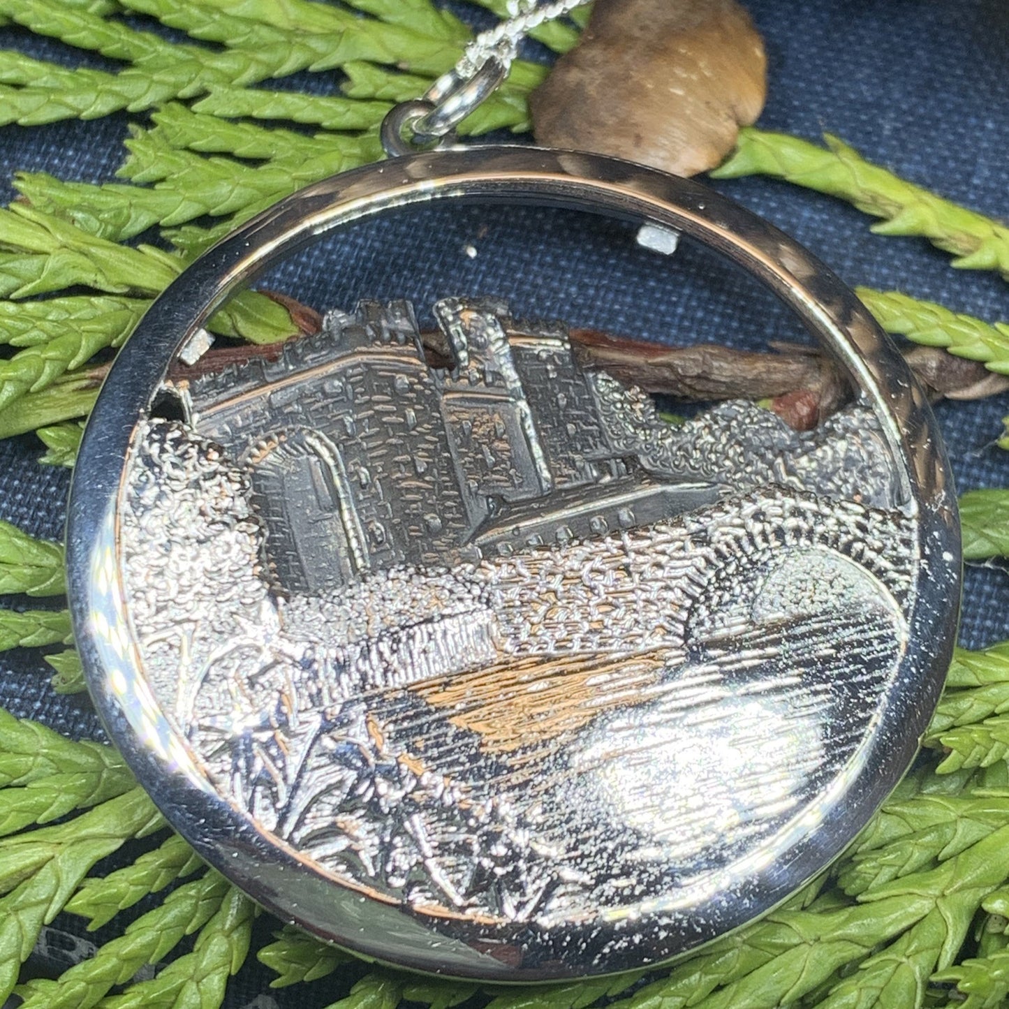 Celtic Castle Necklace, Bunratty Castle, Irish Jewelry, Irish Castle Necklace, Ireland Gift, Castle Jewelry, Mom Gift, Wife Gift