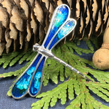 Load image into Gallery viewer, Dragonfly Brooch, Nature Jewelry, Insect Pin, Inspirational Jewelry, Encouragement Gift, Mom Gift, Sister Gift, Wife Gift, Outlander Jewelry
