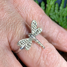 Load image into Gallery viewer, Dragonfly Ring, Celtic Jewelry, Nature Ring, Outlander Jewelry, Girlfriend Gift, Anniversary Gift, Friendship Gift, Mom Gift, Sister Gift
