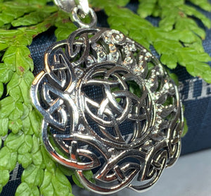 Sun Knot Necklace, Irish Jewelry, Celtic Jewelry, Scotland Jewelry, Anniversary Gift, Mom Gift, Wife Gift, Norse Jewelry, Celtic Knot Gift