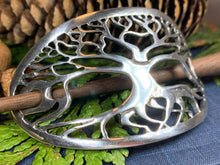 Load image into Gallery viewer, Tree of Life Hair Slide, Celtic Jewelry, Mom Gift, Tree Jewelry, Friendship Gift, Wiccan Jewelry, Anniversary Gift, Bun Holder, Hair Clip
