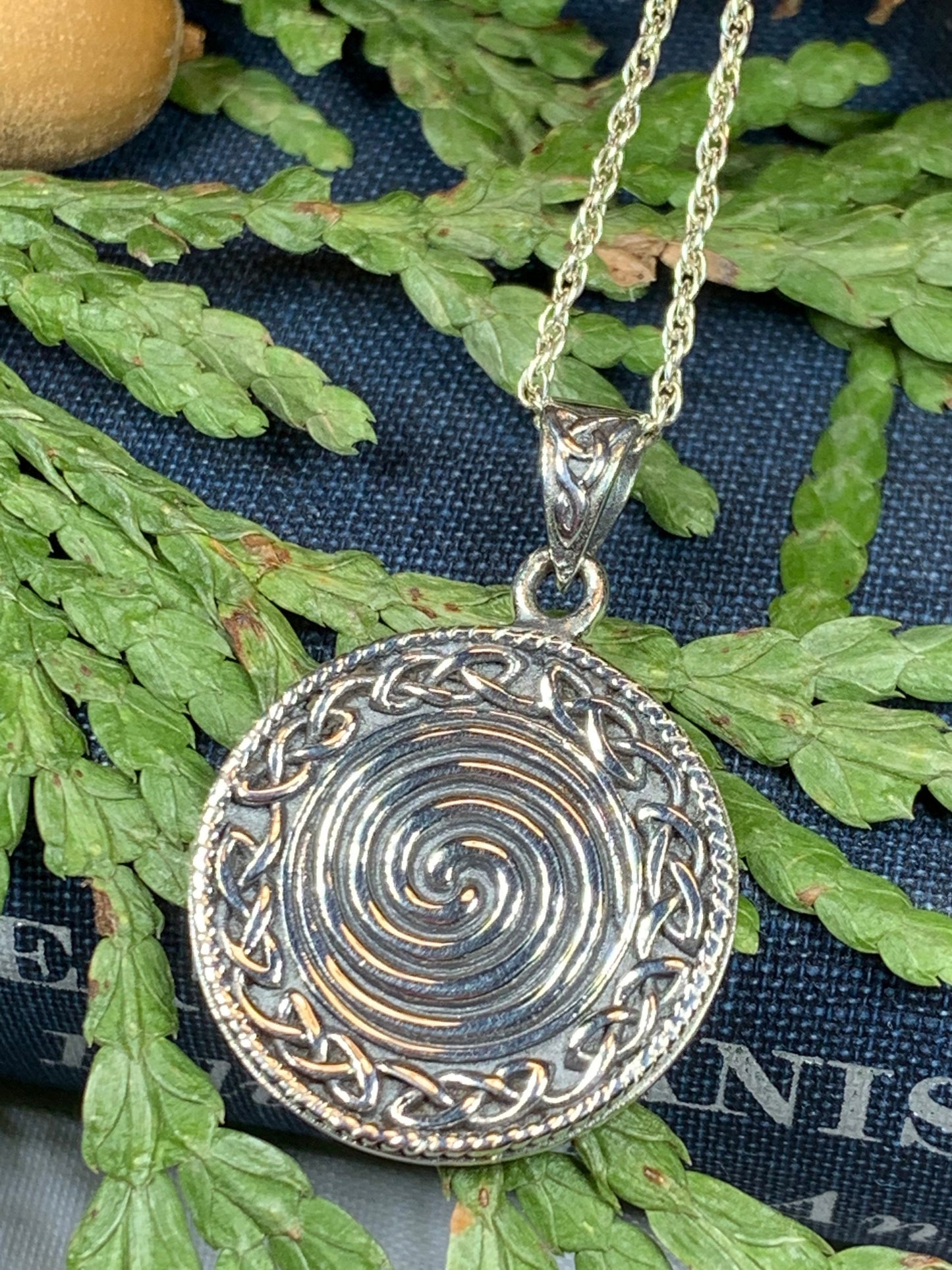 Boudica Celtic Spiral Necklace — view 4