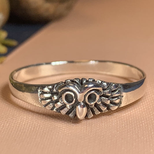 Owl Ring, Bird Jewelry, Owl Jewelry, Nature Jewelry, Celtic Jewelry, Anniversary Gift, Wiccan Jewelry, Pagan Jewelry, Mom Gift, Teacher Gift