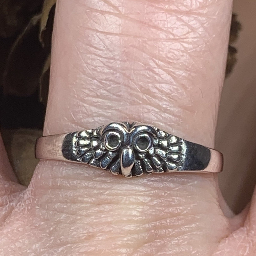 Owl Ring, Bird Jewelry, Owl Jewelry, Nature Jewelry, Celtic Jewelry, Anniversary Gift, Wiccan Jewelry, Pagan Jewelry, Mom Gift, Teacher Gift