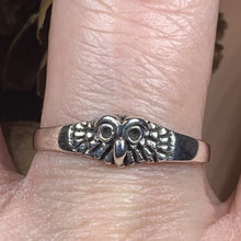 Load image into Gallery viewer, Owl Ring, Bird Jewelry, Owl Jewelry, Nature Jewelry, Celtic Jewelry, Anniversary Gift, Wiccan Jewelry, Pagan Jewelry, Mom Gift, Teacher Gift
