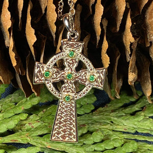 Celtic Cross Necklace, Claddagh Jewelry, Irish Cross, Irish Jewelry, First Communion Gift, Religious Jewelry, Ireland Gift, Dad Gift