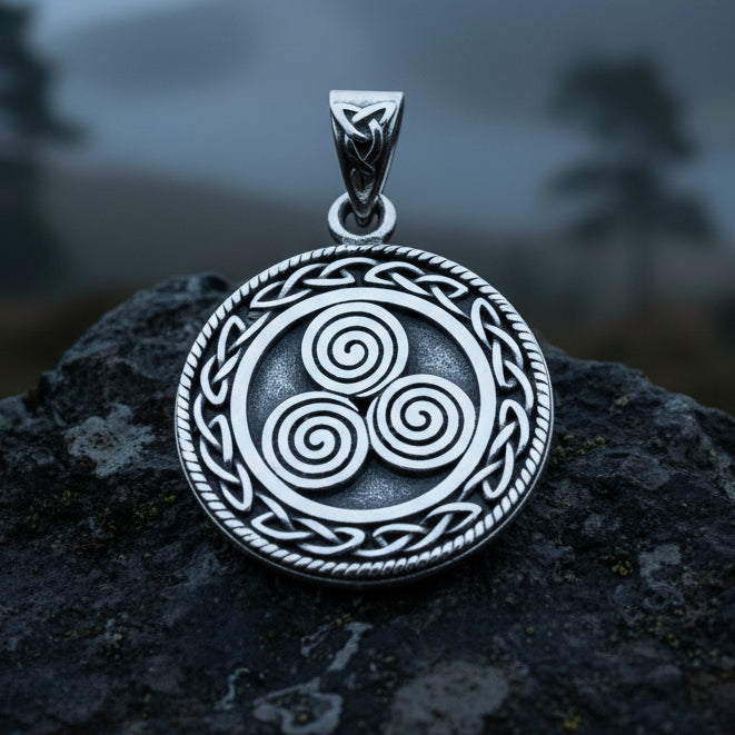 Celtic Spiral Necklace, Celtic Jewelry, Irish Jewelry, Scotland Jewelry, Norse Jewelry, Wiccan Jewelry, Pagan Jewelry, Druid Jewelry