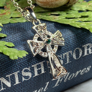 Celtic Cross Necklace, Claddagh Jewelry, Irish Cross, Irish Jewelry, First Communion Gift, Religious Jewelry, Ireland Gift, Mom Gift