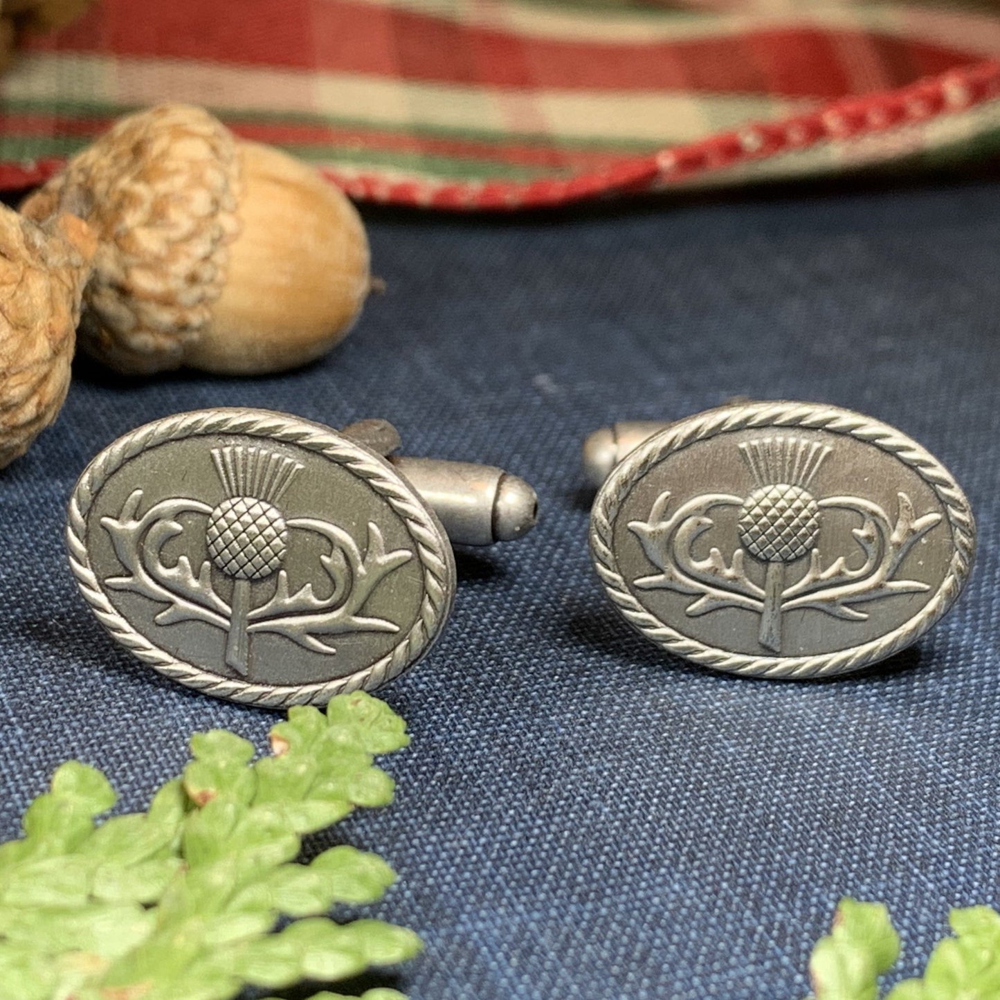 Scotland Thistle Cuff Links — view 5