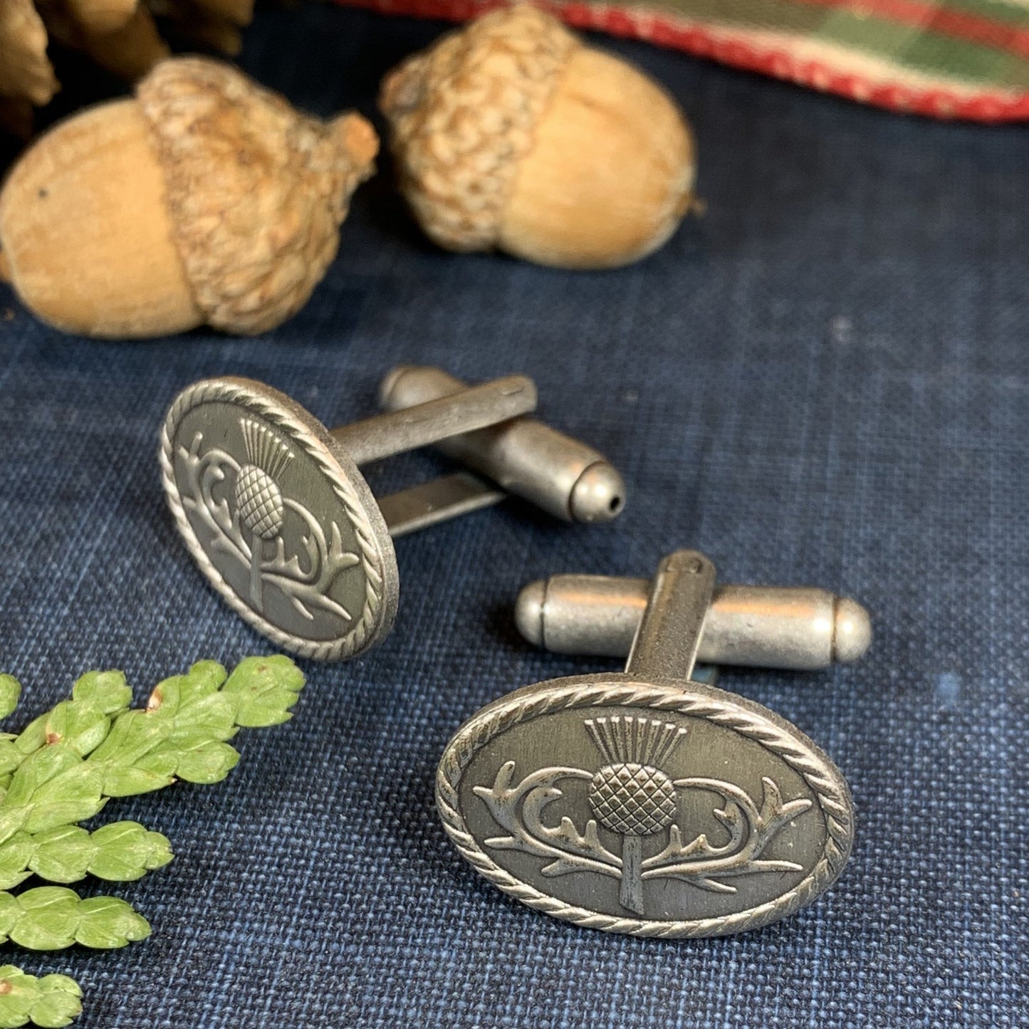 Scotland Thistle Cuff Links — view 6