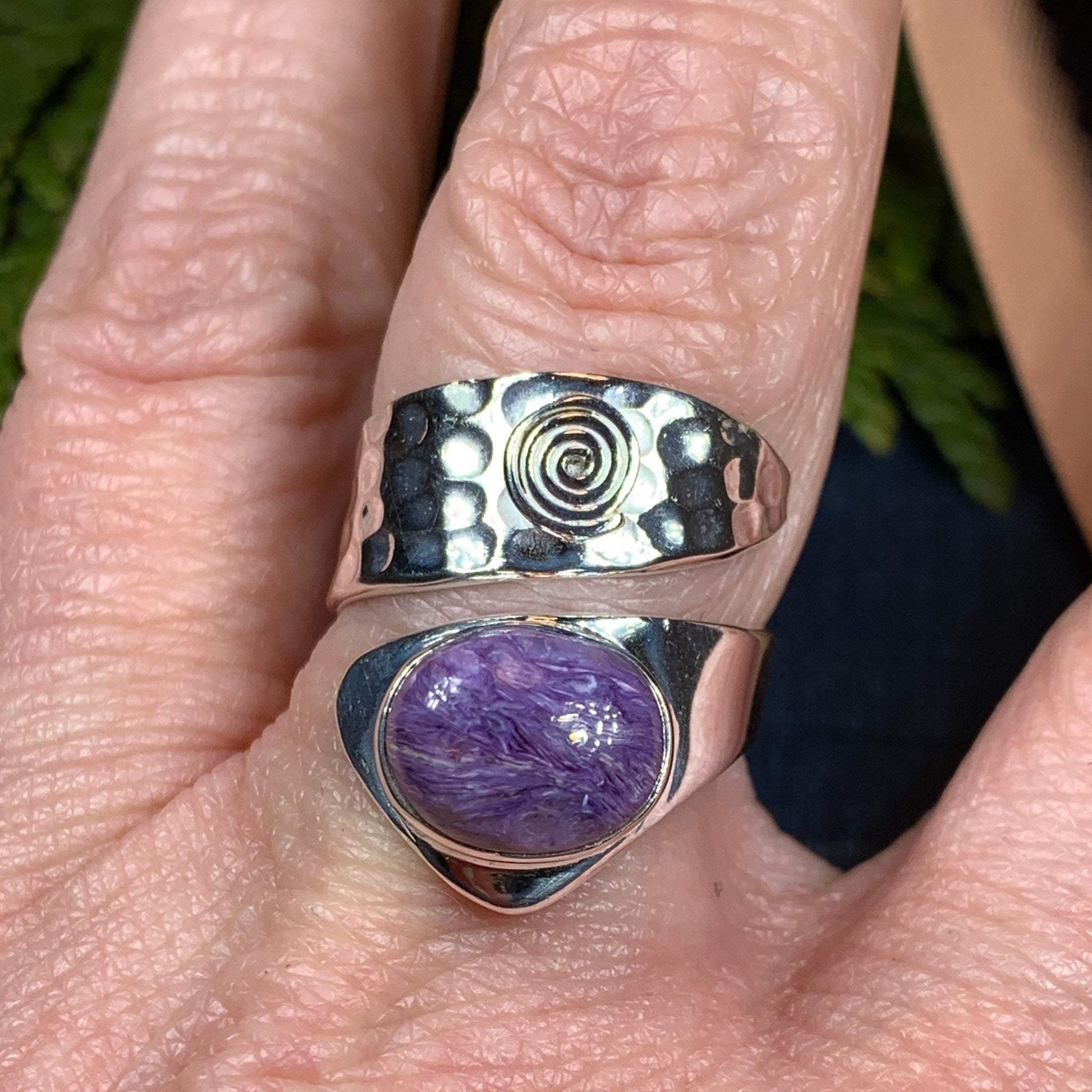 Celtic Spiral Ring, Wrap Ring, Irish Jewelry, Labradorite Jewelry, Celtic Jewelry, Anniversary Gift, Wiccan Jewelry, Wife Gift, Mom Gift